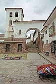 Chinchero, the colonial church erected on Incan walls